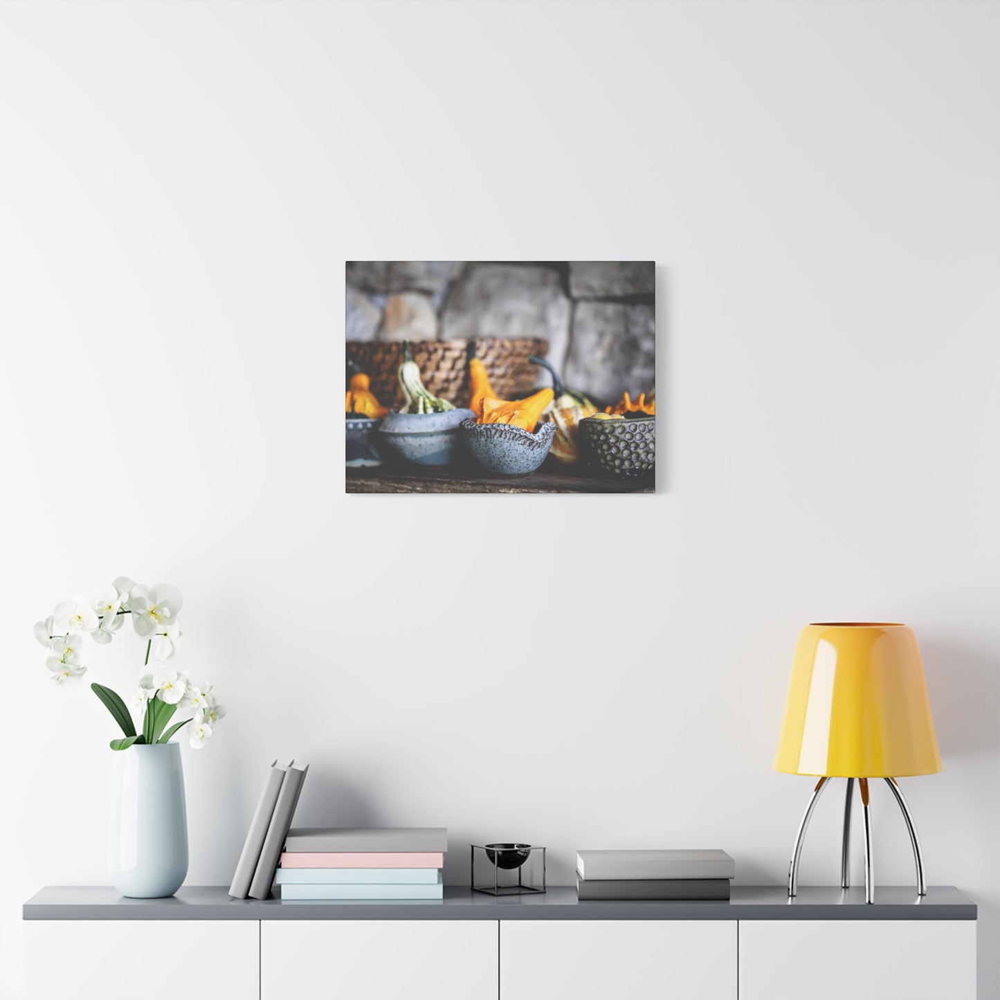 Rustic Canvas Wall Art - Autumn Harvest Decor, Farmhouse Print for Cozy Spaces, Decorative Home Accent, Gift for Nature Lovers