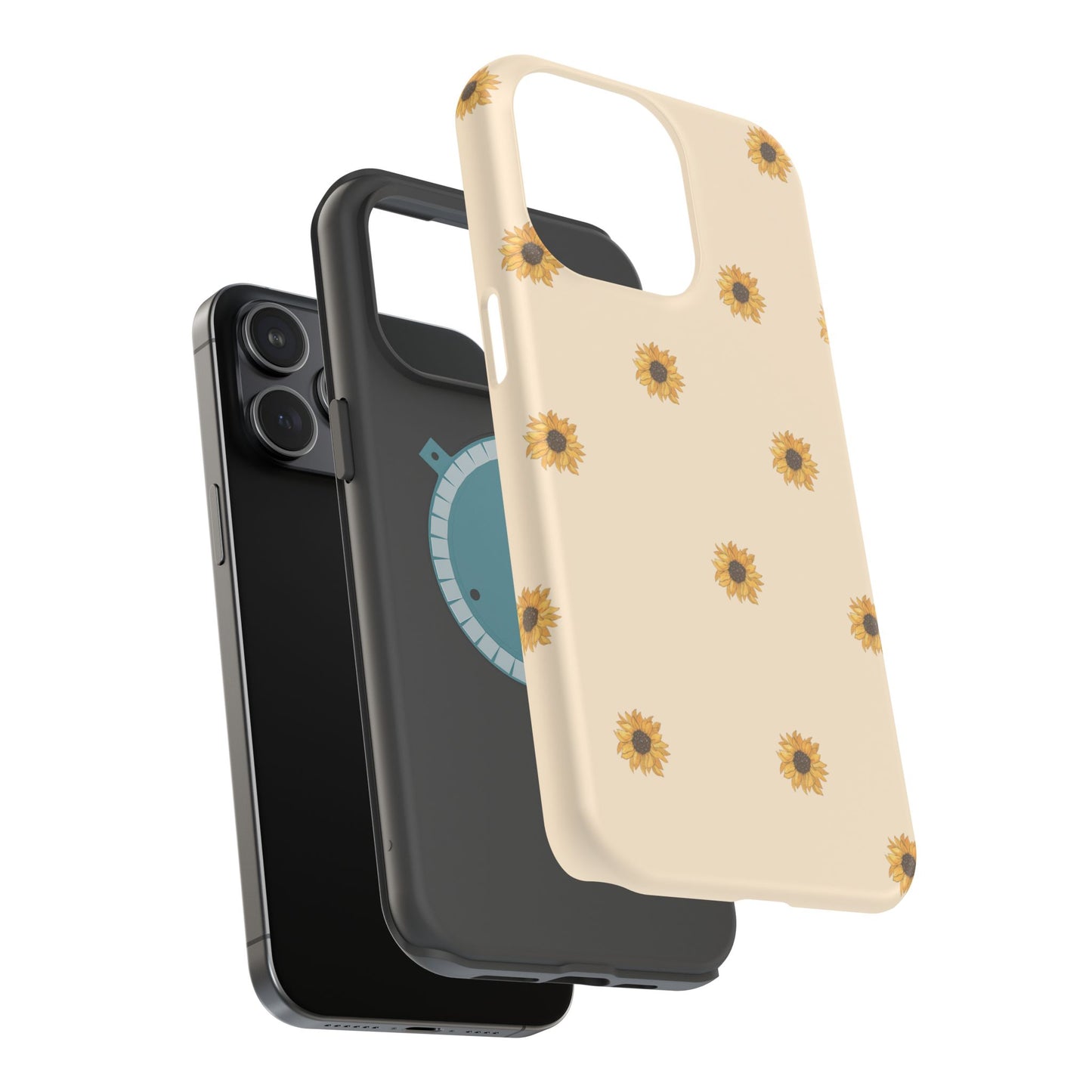 Sunflower Magnetic Tough Cases for Stylish Protection, Floral Phone Cases, Unique Gift for Her, Summer Vibes, Trendy Accessories,