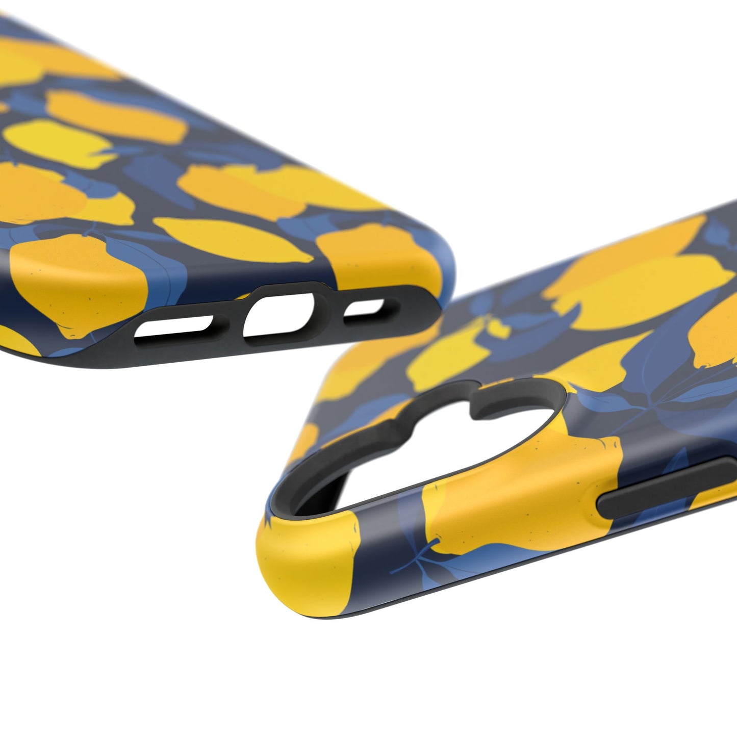 Bright Lemon Pattern Magnetic Tough Case - Vibrant Phone Protection