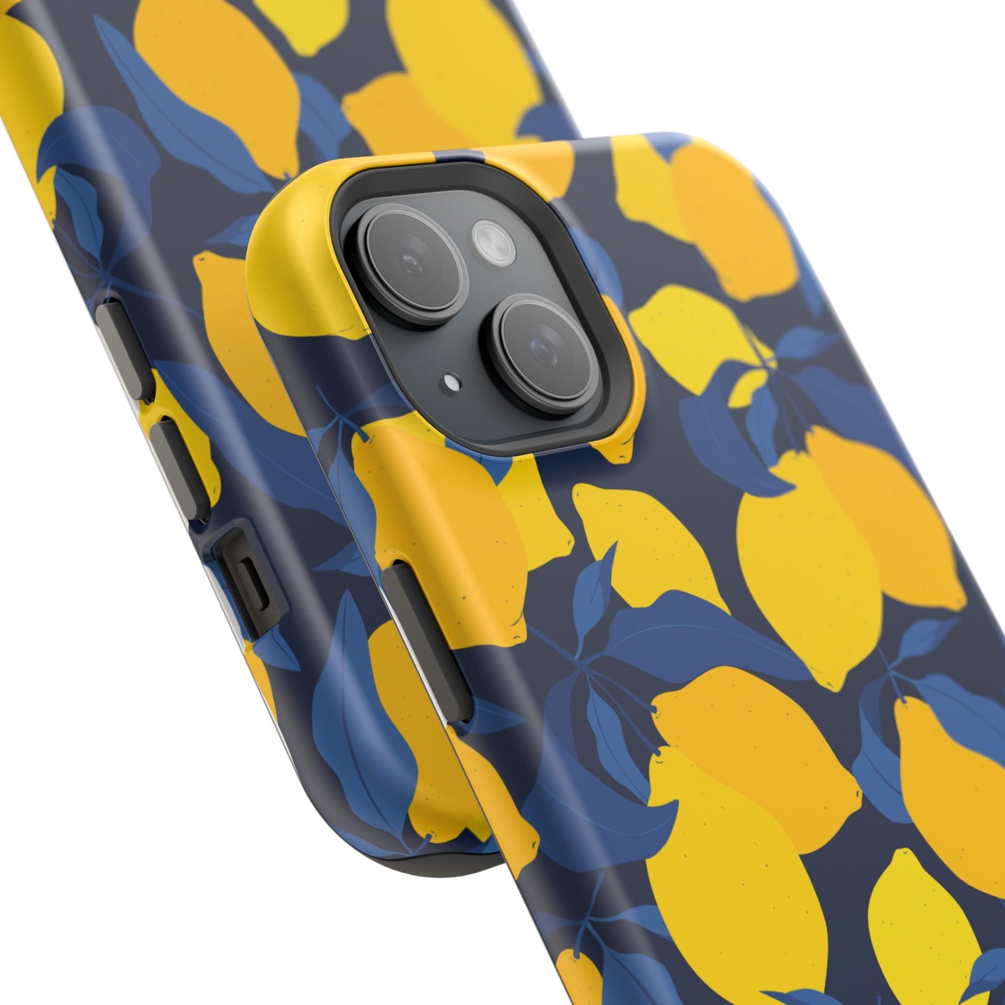 Bright Lemon Pattern Magnetic Tough Case - Vibrant Phone Protection