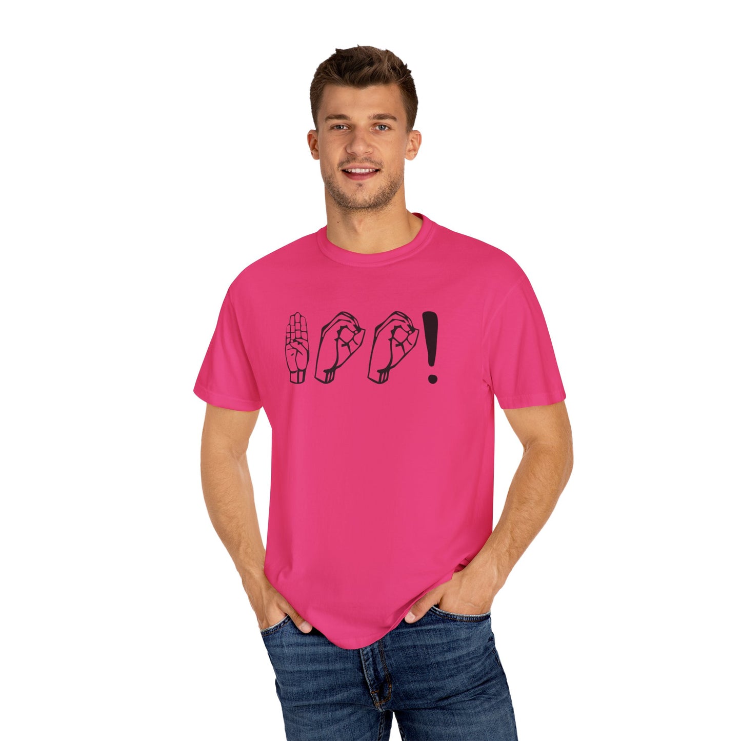 Boo! Unisex Hand Sign T-Shirt, Casual Wear, Gift for Friends, Birthday Gift, Cool Outfit, Fun Graphic Tee