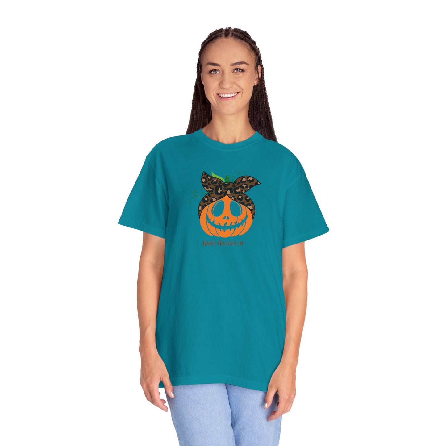 Happy Halloween Pumpkin T-Shirt, Fall Fashion Tee, Unisex Graphic Tee, Casual Halloween Apparel, Spooky Season Shirt, Halloween Gift