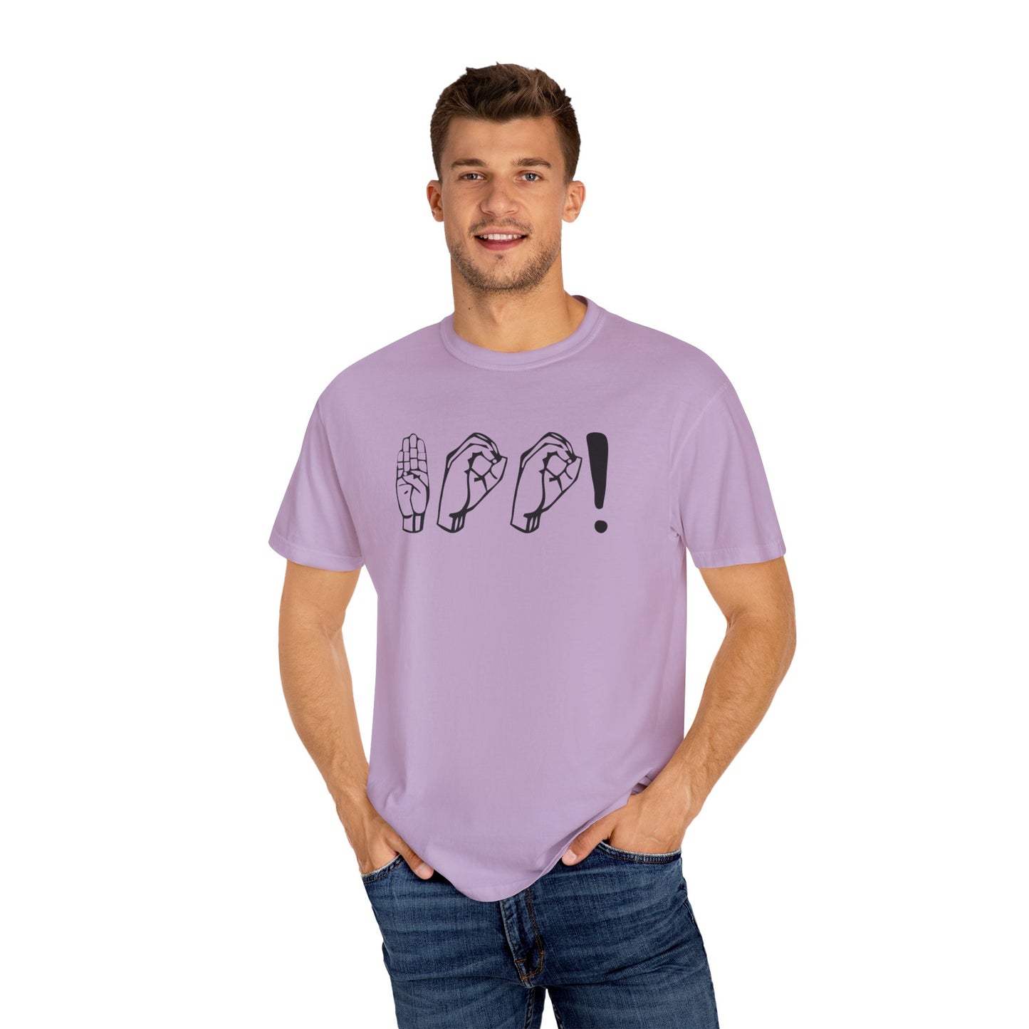 Boo! Unisex Hand Sign T-Shirt, Casual Wear, Gift for Friends, Birthday Gift, Cool Outfit, Fun Graphic Tee