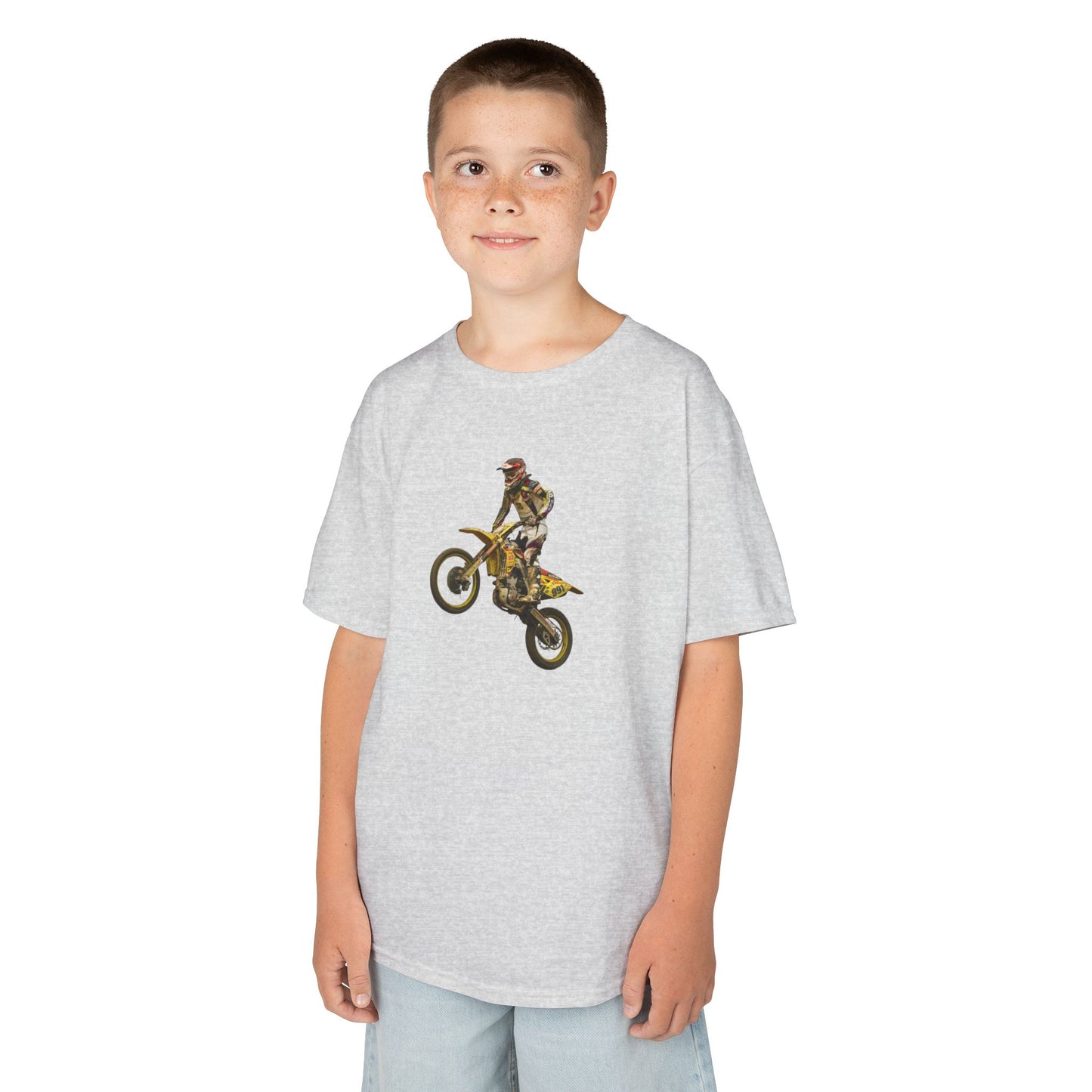Kids Motocross T-Shirt - Fun Active Wear for Young Riders, Great for Birthdays, Christmas Gifts, Sports Events, Everyday Use