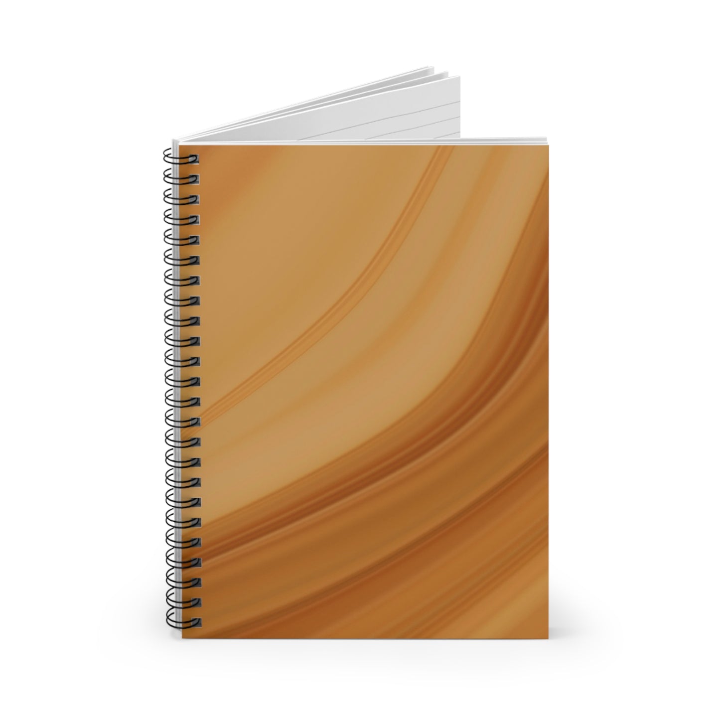 Earthy Spiral Notebook - Ruled Lines, Brown Aesthetic Journal, Eco-Friendly Writing, Gifts for Writers, Minimalist Stationery