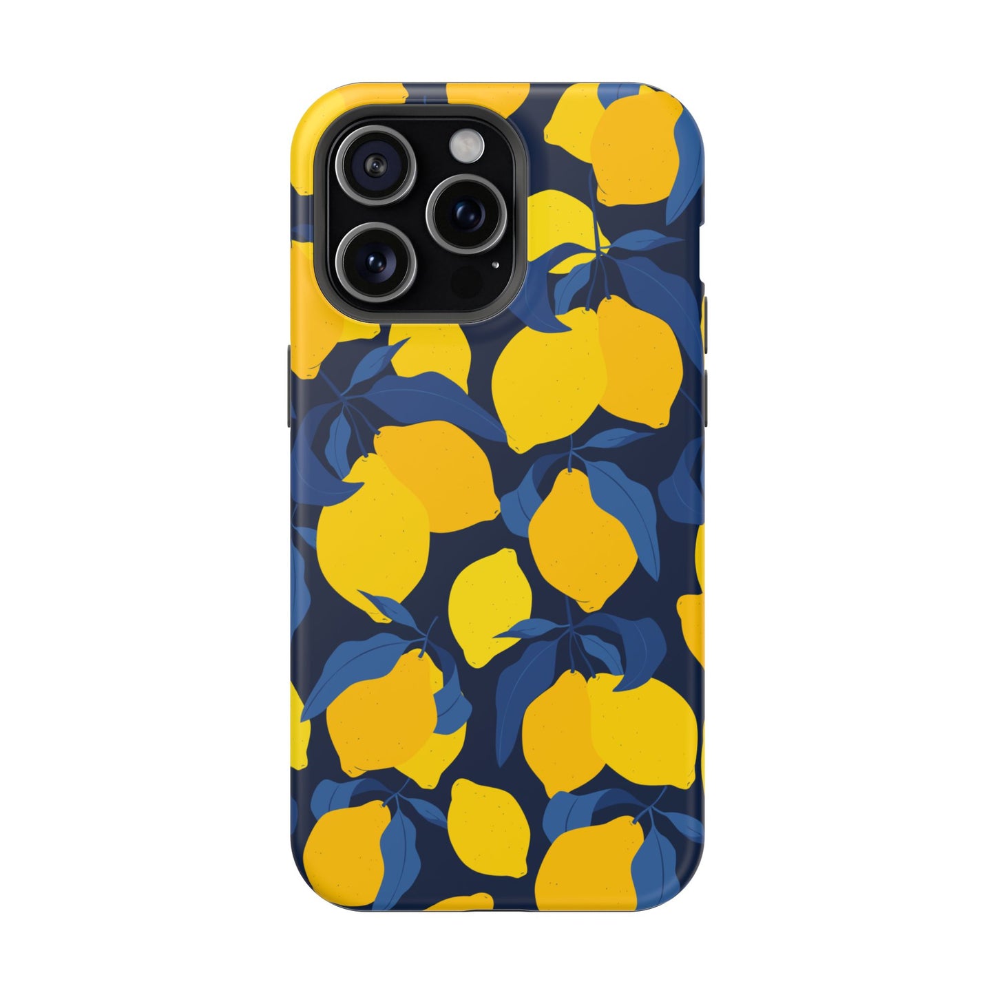 Bright Lemon Pattern Magnetic Tough Case - Vibrant Phone Protection