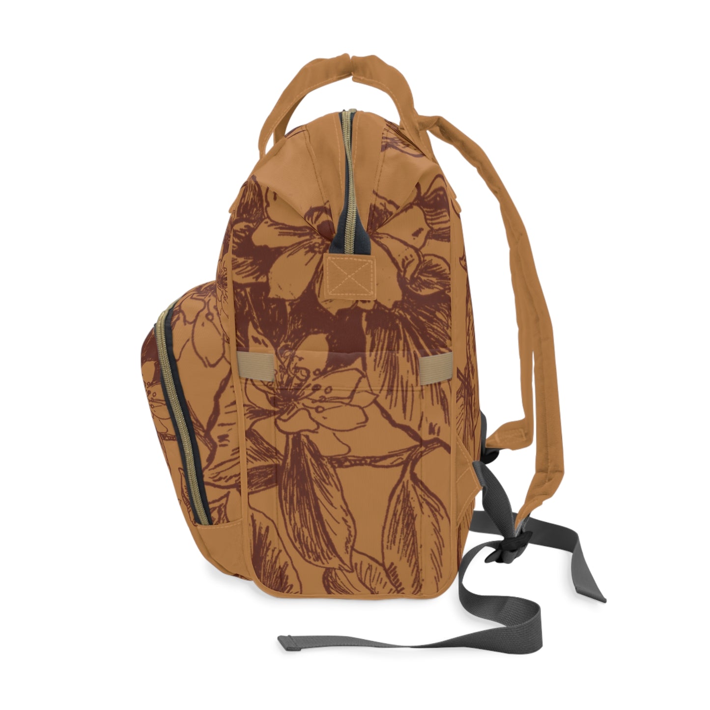 Stylish Multifunctional Backpack for Modern Parents | Baby Bag, Travel Bag, Floral Design, Gift for New Moms, Everyday Use
