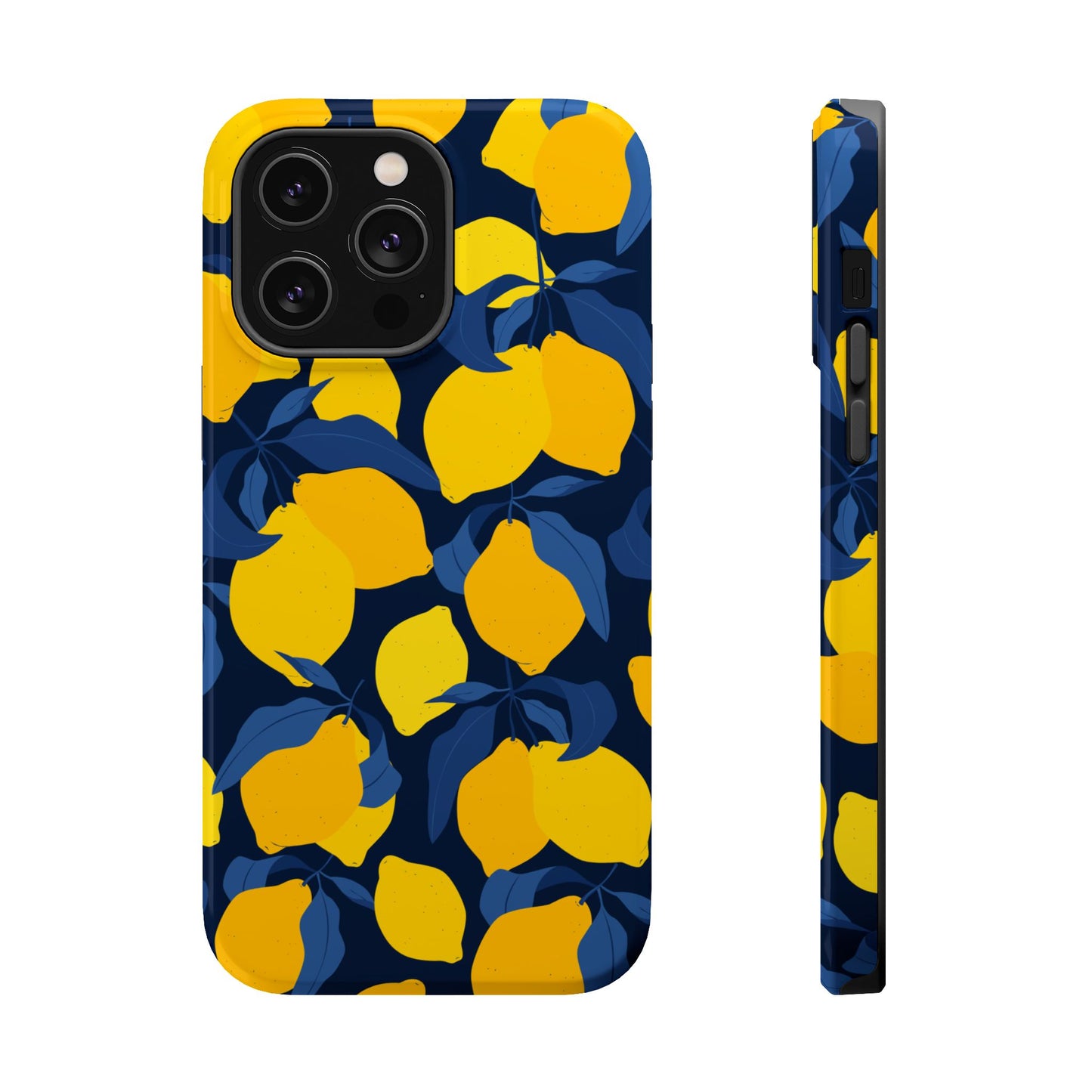 Bright Lemon Pattern Magnetic Tough Case - Vibrant Phone Protection