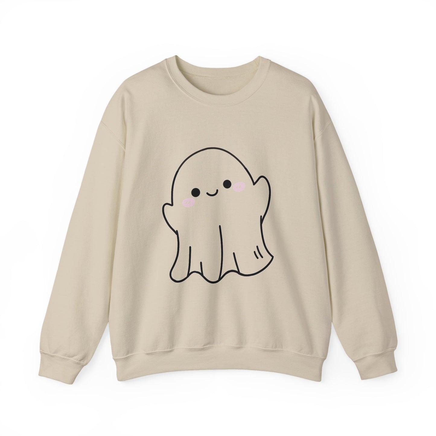 Ghosty Unisex Crewneck Sweatshirt, Halloween Gift, Cozy Pullover, Fall Fashion, Spooky Season Sweatshirt, Casual Wear