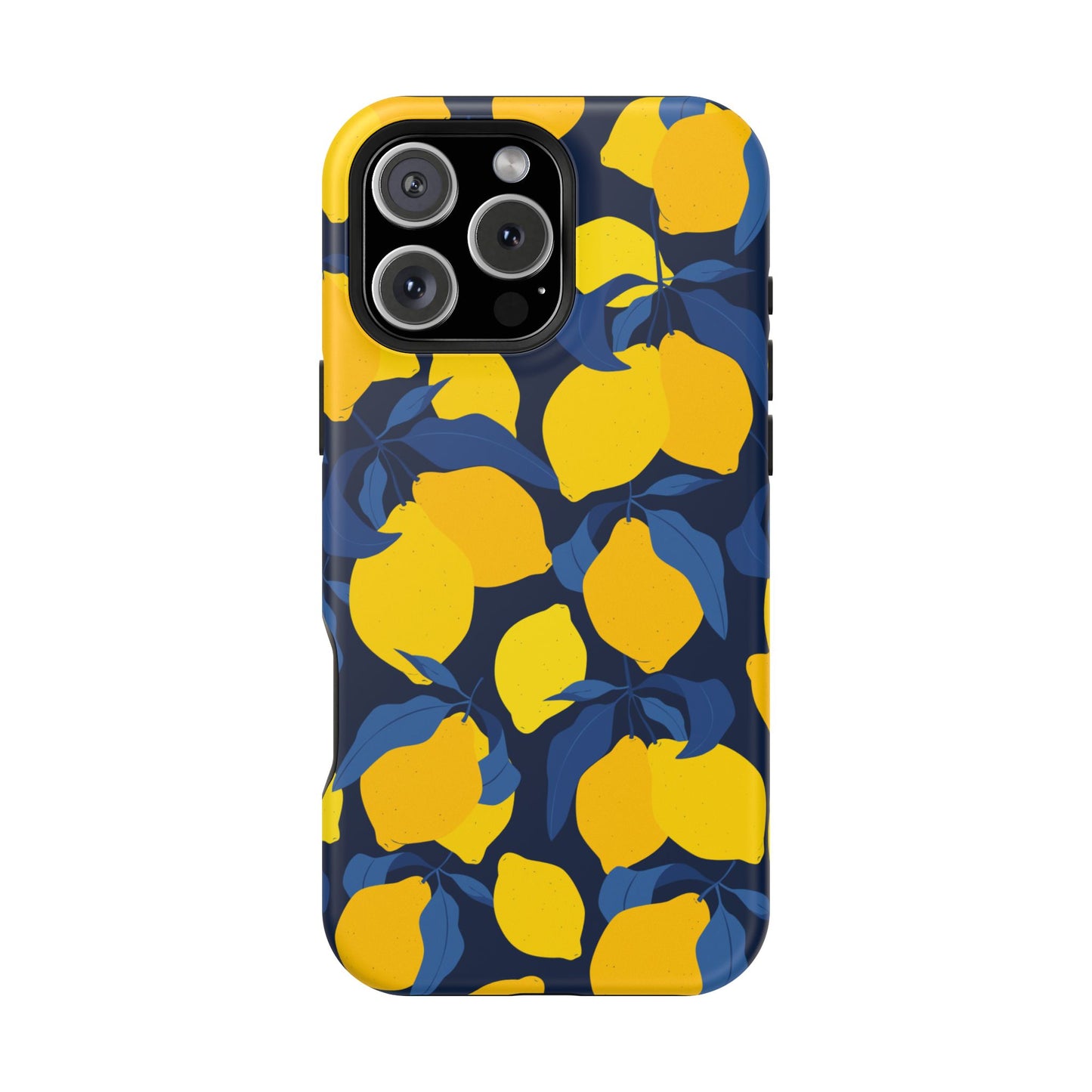 Bright Lemon Pattern Magnetic Tough Case - Vibrant Phone Protection