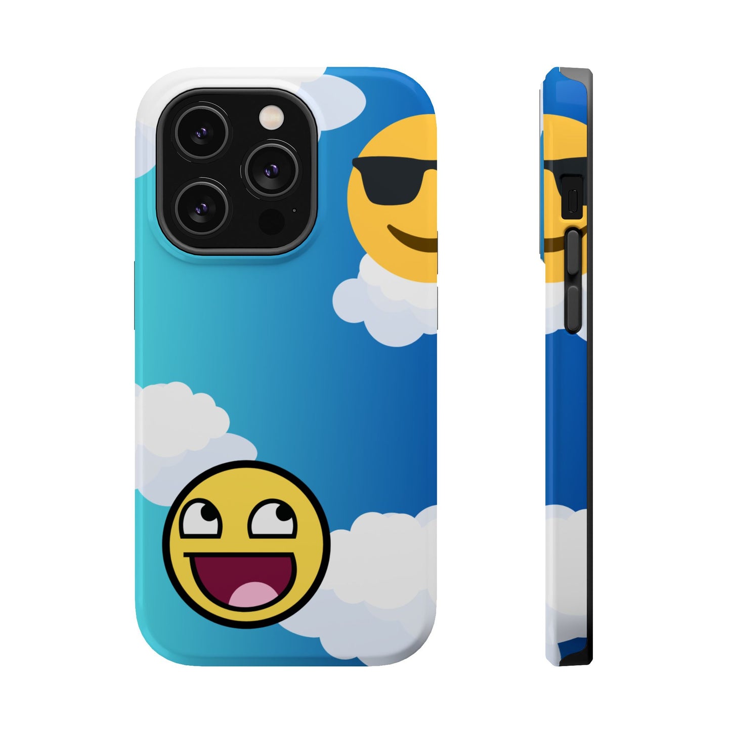 Colorful Magnetic Tough Phone Case - Fun Emoji Design