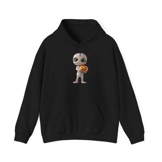 Halloween Mummy Pumpkin Sweatshirt | Unisex Cozy Hoodie for Fall Celebrations, Customizable Gift, Trick or Treat Wear, All-Season Comfort