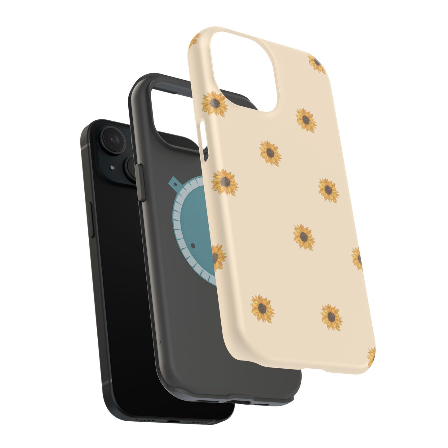 Sunflower Magnetic Tough Cases for Stylish Protection, Floral Phone Cases, Unique Gift for Her, Summer Vibes, Trendy Accessories,