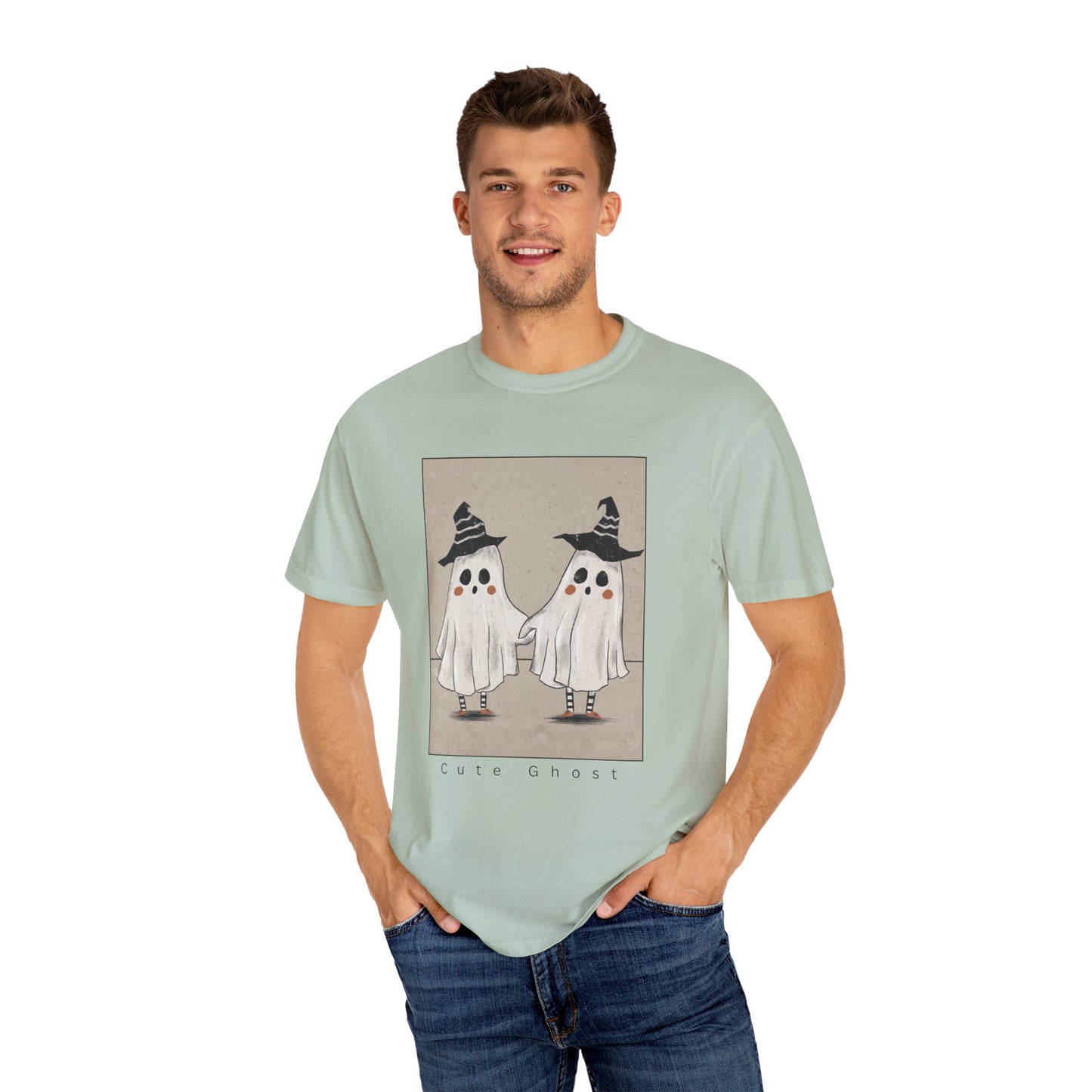 Spooky Ghosts Unisex T-Shirt, Halloween Shirt, Funny Fright Shirt, Ghost Humor Tee, Casual Halloween Apparel