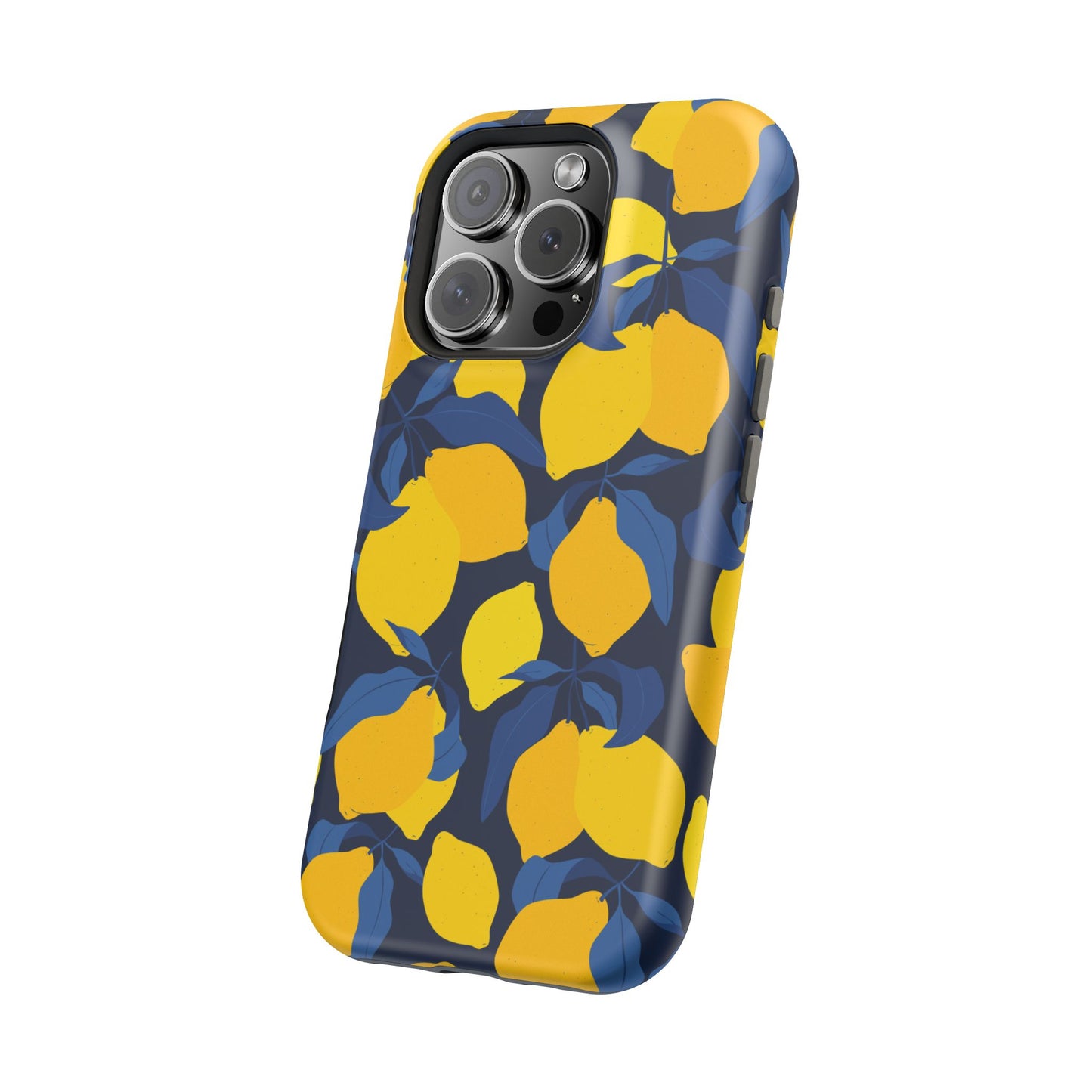 Bright Lemon Pattern Magnetic Tough Case - Vibrant Phone Protection