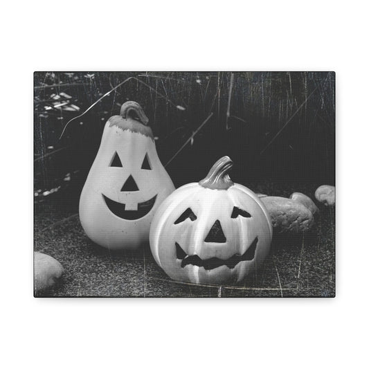 Halloween Pumpkin Canvas Wall Art, Spooky Home Decor, Fall Decoration, Autumn Art, Halloween Gift