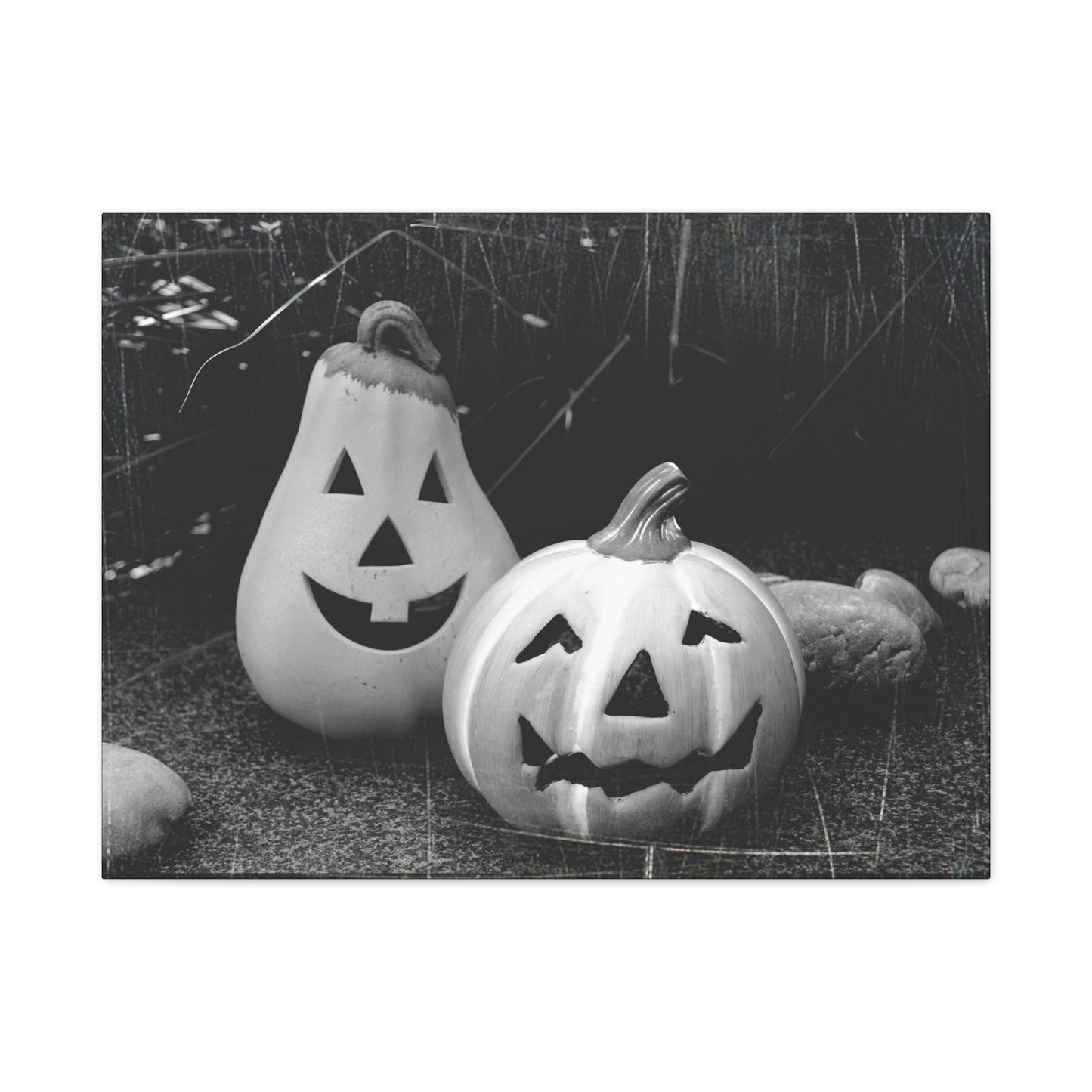 Halloween Pumpkin Canvas Wall Art, Spooky Home Decor, Fall Decoration, Autumn Art, Halloween Gift