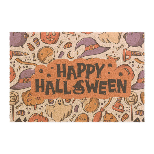 Halloween Doormat, Festive Entryway Decor, Seasonal Home Accent, Spooky Welcome Mat, Cute Halloween Gift, Fall Decoration