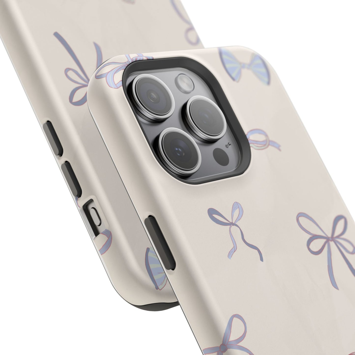 Chic Bow Pattern Magnetic Tough Cases, Stylish Phone Protection, Gift for Her, Birthday, Cute Accessories, Trendy Tech