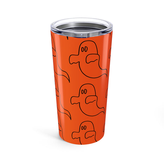 Halloween Ghost Tumbler, 20oz Stainless Steel Travel Mug, Spooky Drinkware, Fall Decor, Cute Ghosts Gift for Halloween, Trick or Treat