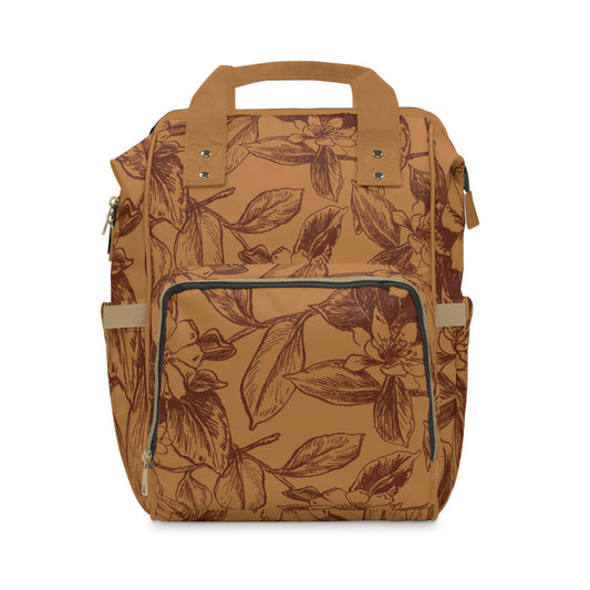 Stylish Multifunctional Backpack for Modern Parents | Baby Bag, Travel Bag, Floral Design, Gift for New Moms, Everyday Use