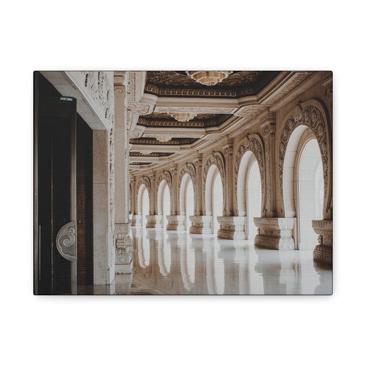 Elegant Stretched Canvas Art, Wall Decor, Home Decor, Living Room Art, Gallery Wall Piece, Statement Art, Architecture Decor