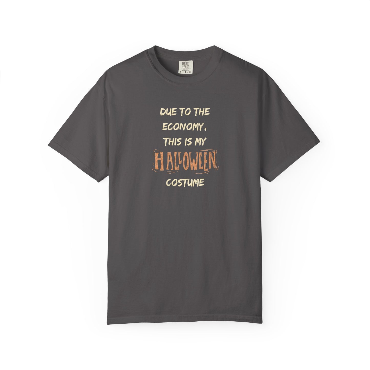 Humorous Halloween T-Shirt, Funny Costume Tee, Unisex Garment-Dyed Shirt, Casual Halloween Apparel, Gift for Halloween Celebrations