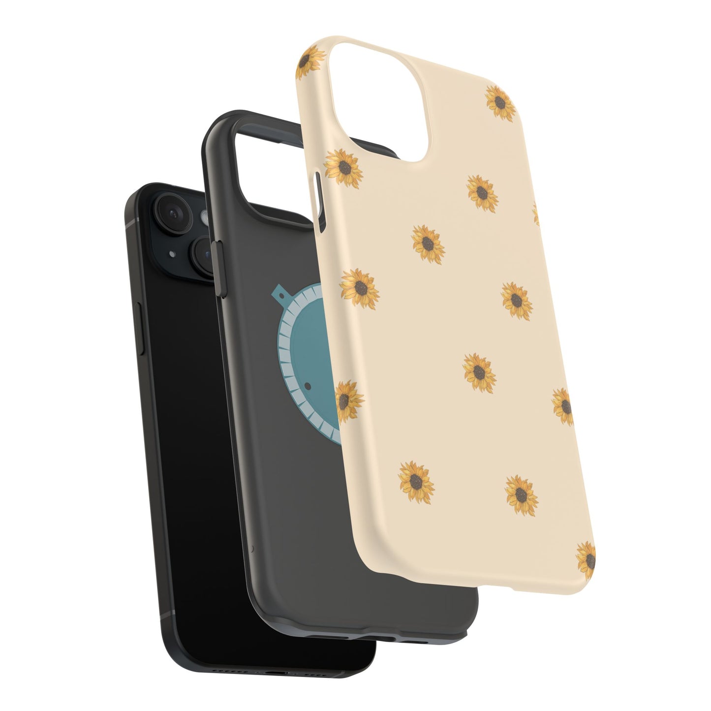 Sunflower Magnetic Tough Cases for Stylish Protection, Floral Phone Cases, Unique Gift for Her, Summer Vibes, Trendy Accessories,