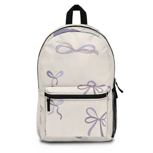 Chic Backpack with Bow Design, Stylish Travel Bag, Everyday Use, Back to School, Gift for Her, Cute Accessories