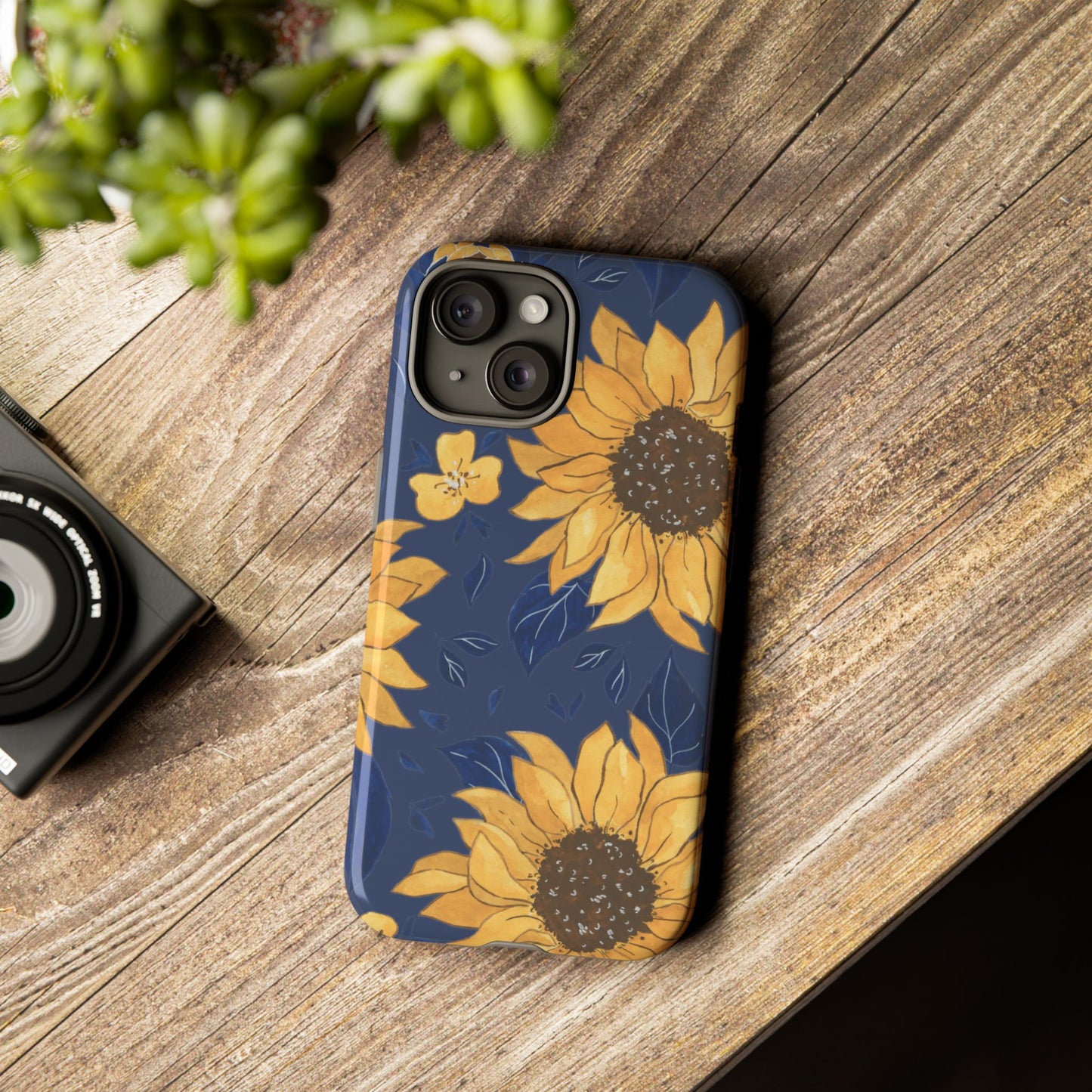 Vibrant Sunflower Phone Case, Floral Tough Cases, Gift for Flower Lovers, Spring Accessory, Birthday Present