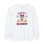 Halloween Unisex Long Sleeve T-Shirt, Cute Ghost Tee, Seasonal Apparel, Casual Halloween Outfit, Trick or Treat Shirt, October Fashion
