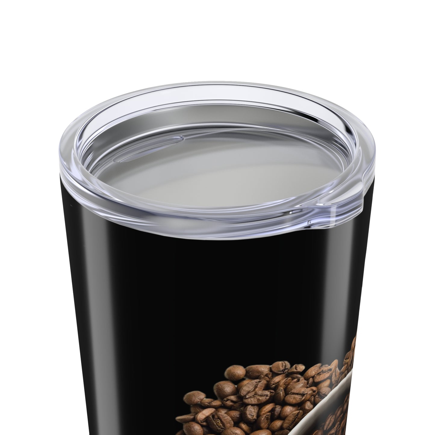 Coffee Lover's 20oz Tumbler - Heart-Shaped Design, Travel Mug, Gift for Her, Drinkware, Personalized Coffee Cup