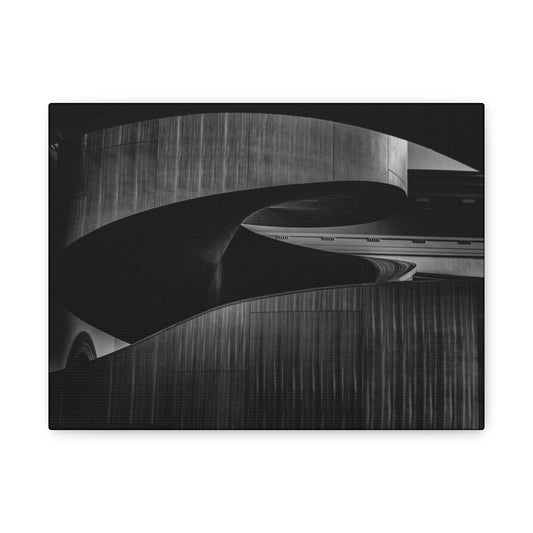 Stylish Matte Canvas Wall Art, Modern Home Decor, Black and White Artwork, Abstract Canvas Print, Contemporary Living Room Decor