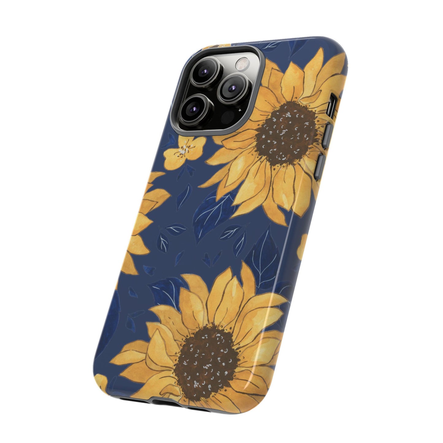 Vibrant Sunflower Phone Case, Floral Tough Cases, Gift for Flower Lovers, Spring Accessory, Birthday Present
