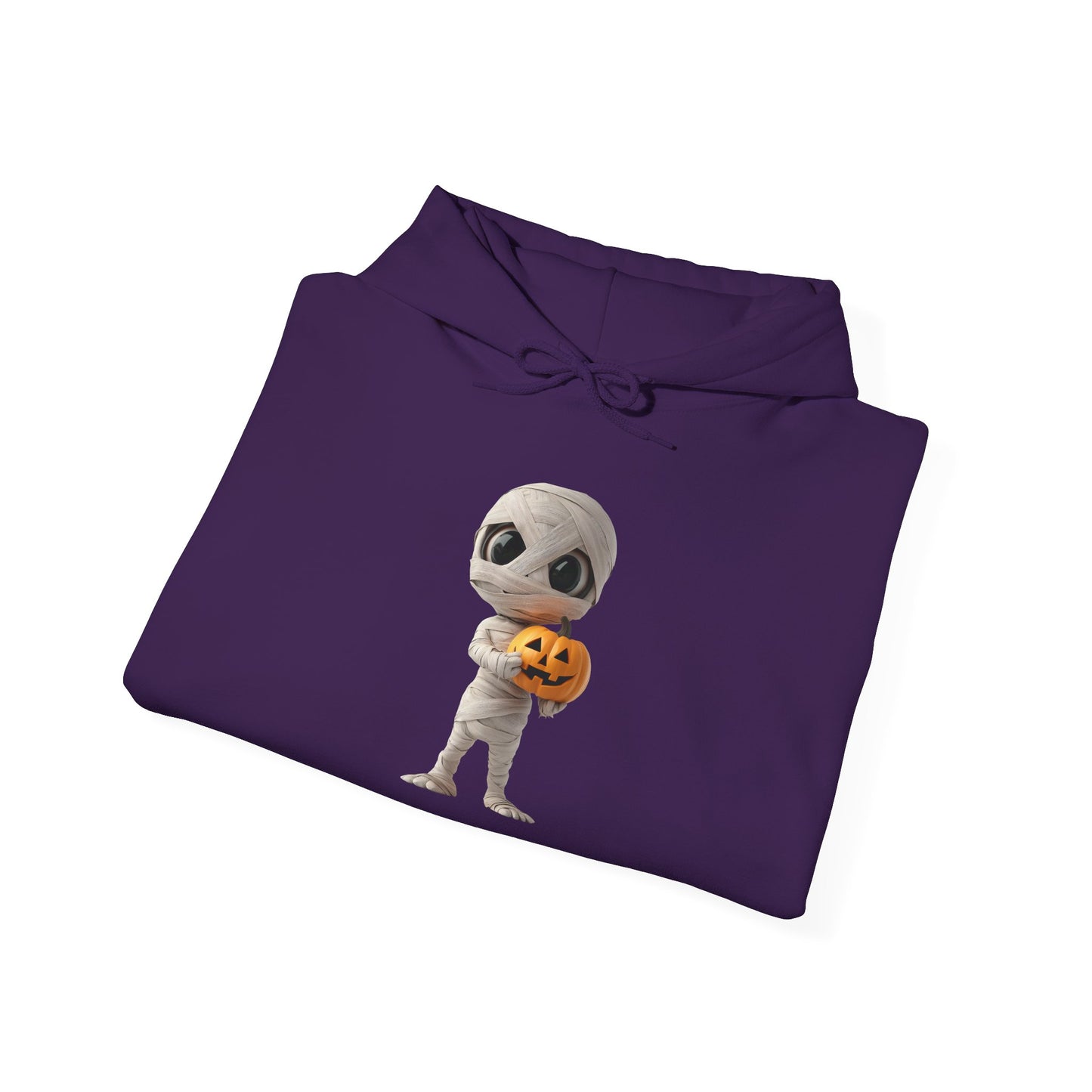 Halloween Mummy Pumpkin Sweatshirt | Unisex Cozy Hoodie for Fall Celebrations, Customizable Gift, Trick or Treat Wear, All-Season Comfort