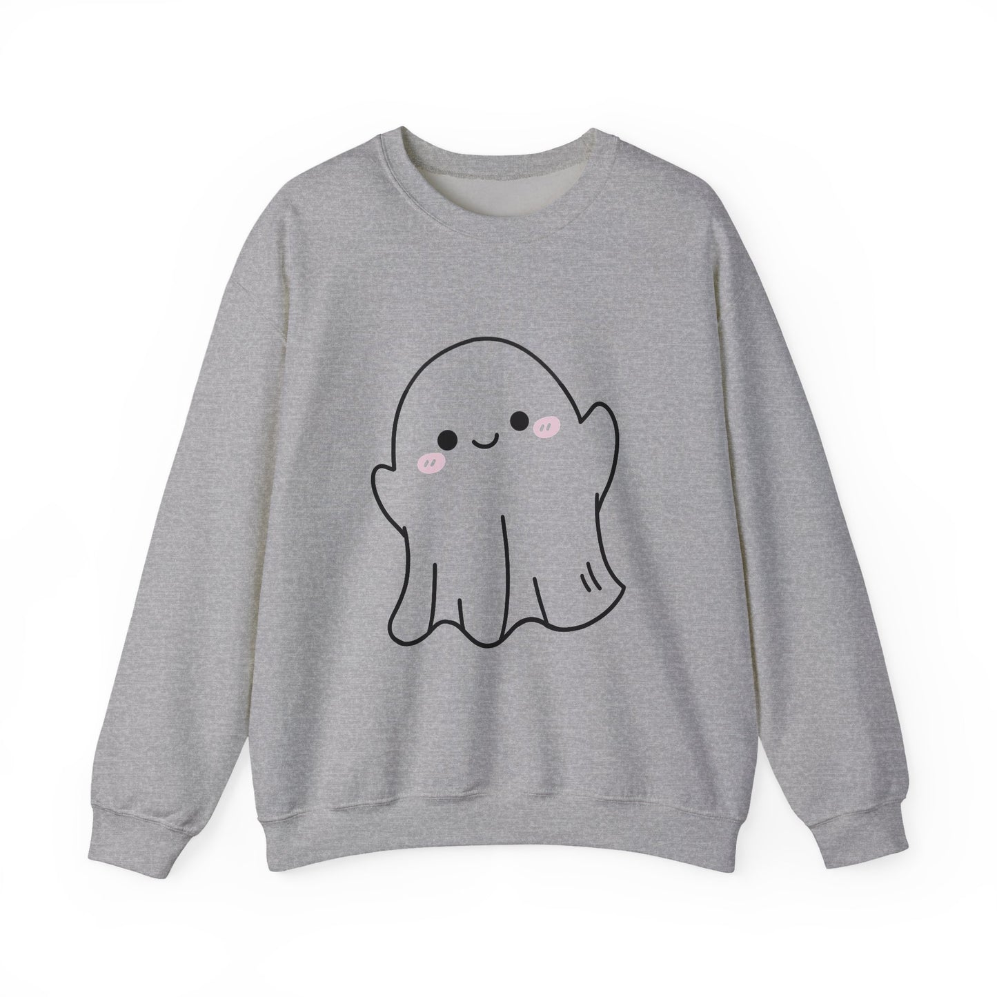 Ghosty Unisex Crewneck Sweatshirt, Halloween Gift, Cozy Pullover, Fall Fashion, Spooky Season Sweatshirt, Casual Wear