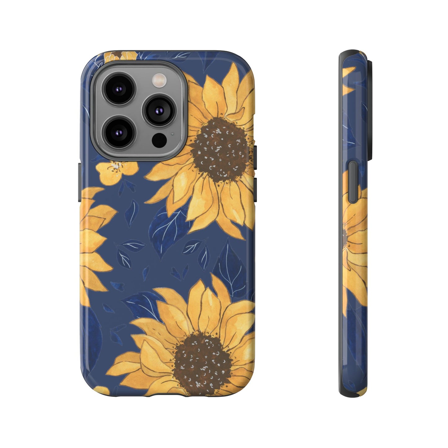 Vibrant Sunflower Phone Case, Floral Tough Cases, Gift for Flower Lovers, Spring Accessory, Birthday Present