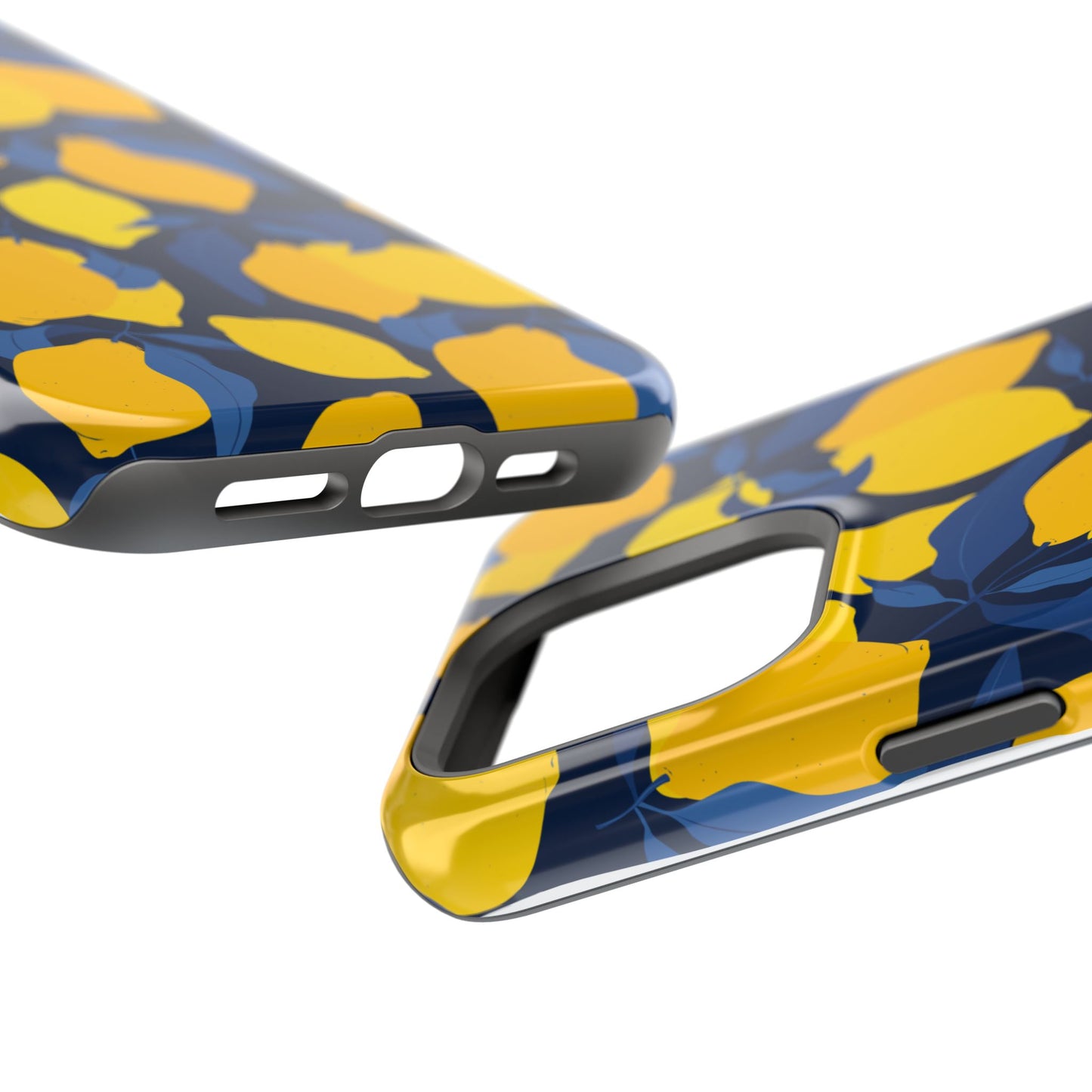 Bright Lemon Pattern Magnetic Tough Case - Vibrant Phone Protection