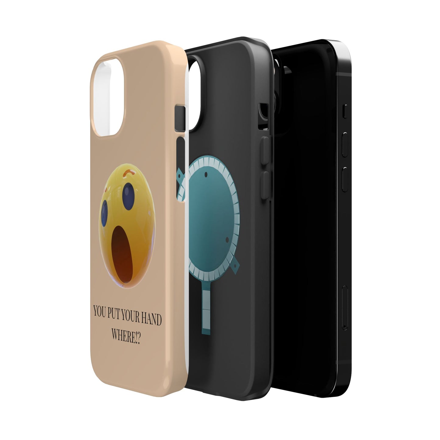 Funny Magnetic Phone Case - You Put Your Hand Where? - Cute Gift for Teens, Unique Tech Accessory, Birthday Humor, Quirky Phone Cases