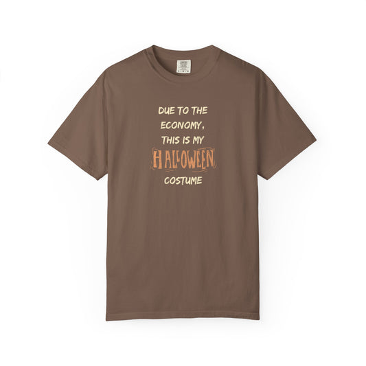 Humorous Halloween T-Shirt, Funny Costume Tee, Unisex Garment-Dyed Shirt, Casual Halloween Apparel, Gift for Halloween Celebrations