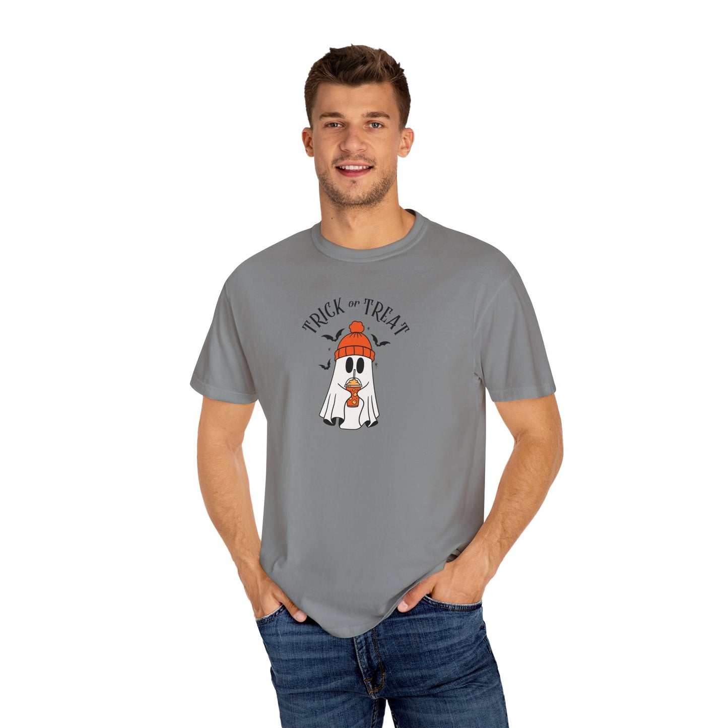Cute Halloween Ghost T-Shirt, Unisex Halloween Tee, Trick or Treat Shirt, Halloween Gift, Fall Fashion