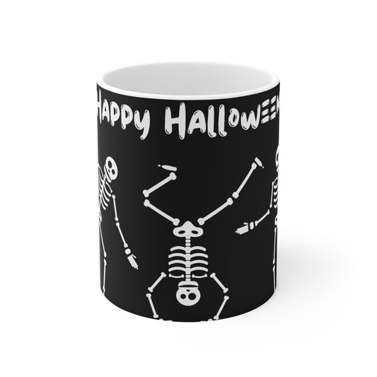 Halloween Skeleton Mug, Spooky Gift for Halloween, Trick or Treat, Fall Decor, Skeleton Coffee Cup