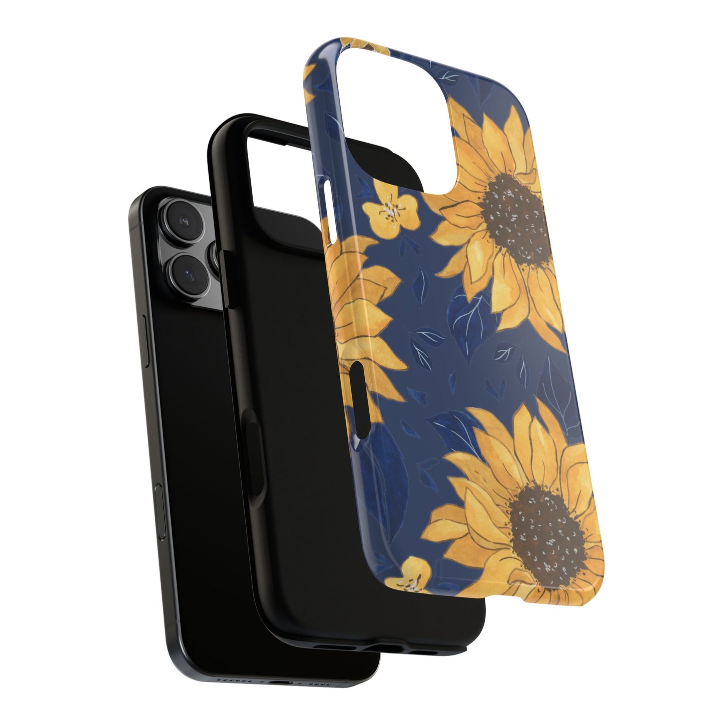 Vibrant Sunflower Phone Case, Floral Tough Cases, Gift for Flower Lovers, Spring Accessory, Birthday Present
