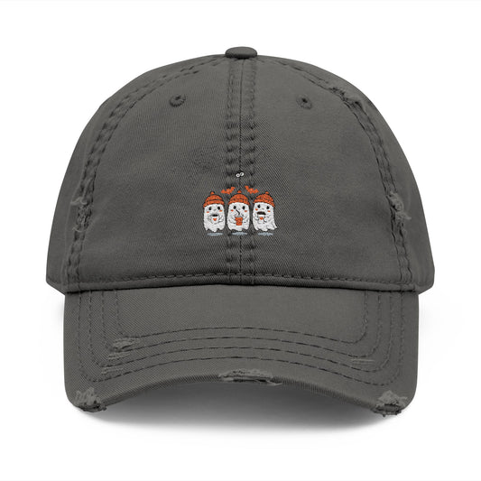 Vintage-Inspired Embroidered Dad Hat, Distressed Cap for Casual Style, Perfect Gift for Father's Day, Outdoor Activities, Everyday Wear