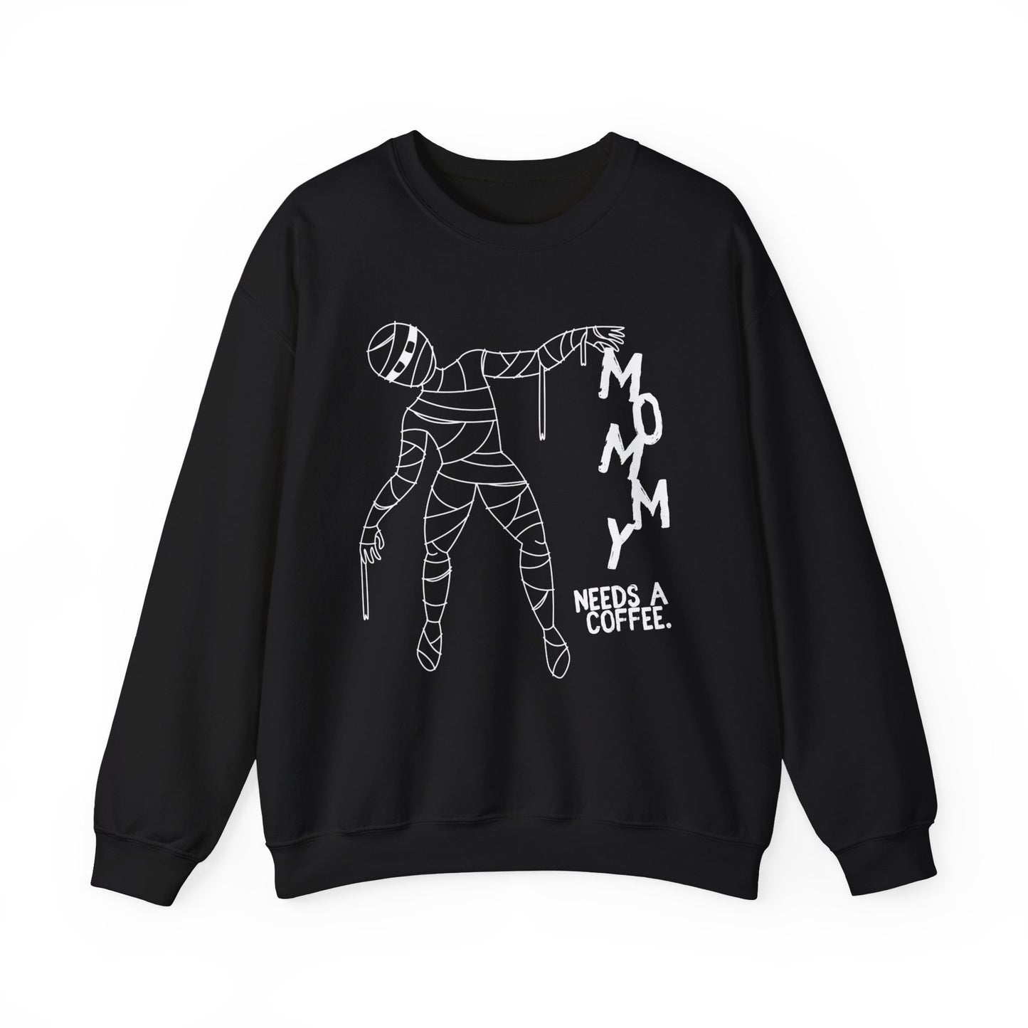 Spooky Coffee Lover Sweatshirt, Halloween Gift, Mom Life Crewneck, Cozy Fall Fashion, Casual Everyday Wear, Gift for Moms