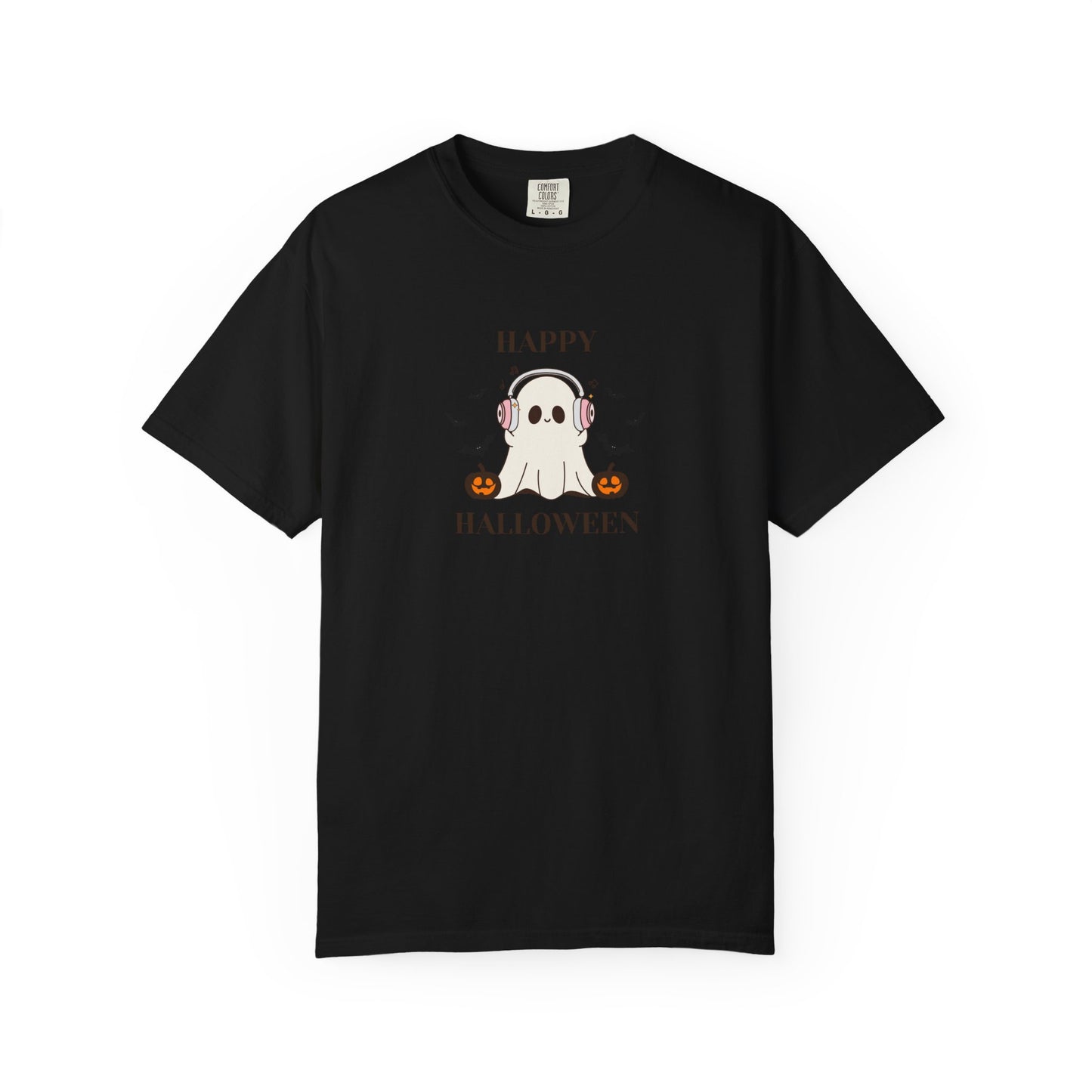 Happy Halloween Unisex T-shirt, Cozy Halloween Apparel, Spooky Season Shirt, Ghost T-shirt Gift, Fall Festival Clothing