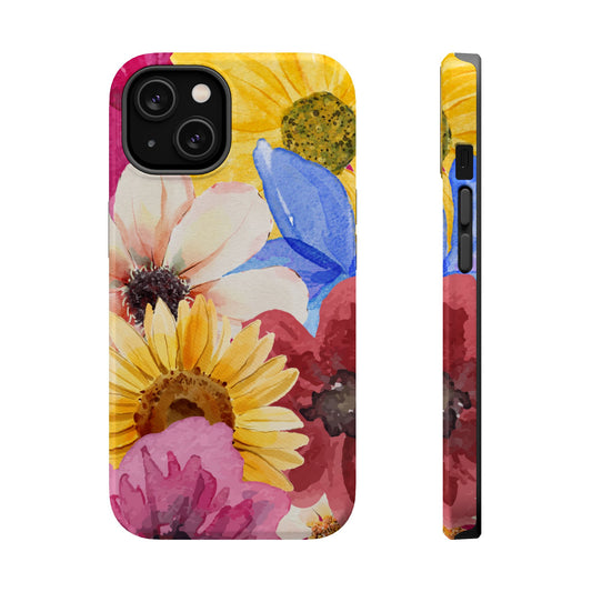 Floral Magnetic Tough Cases - Vibrant Flower Design for Stylish Protection