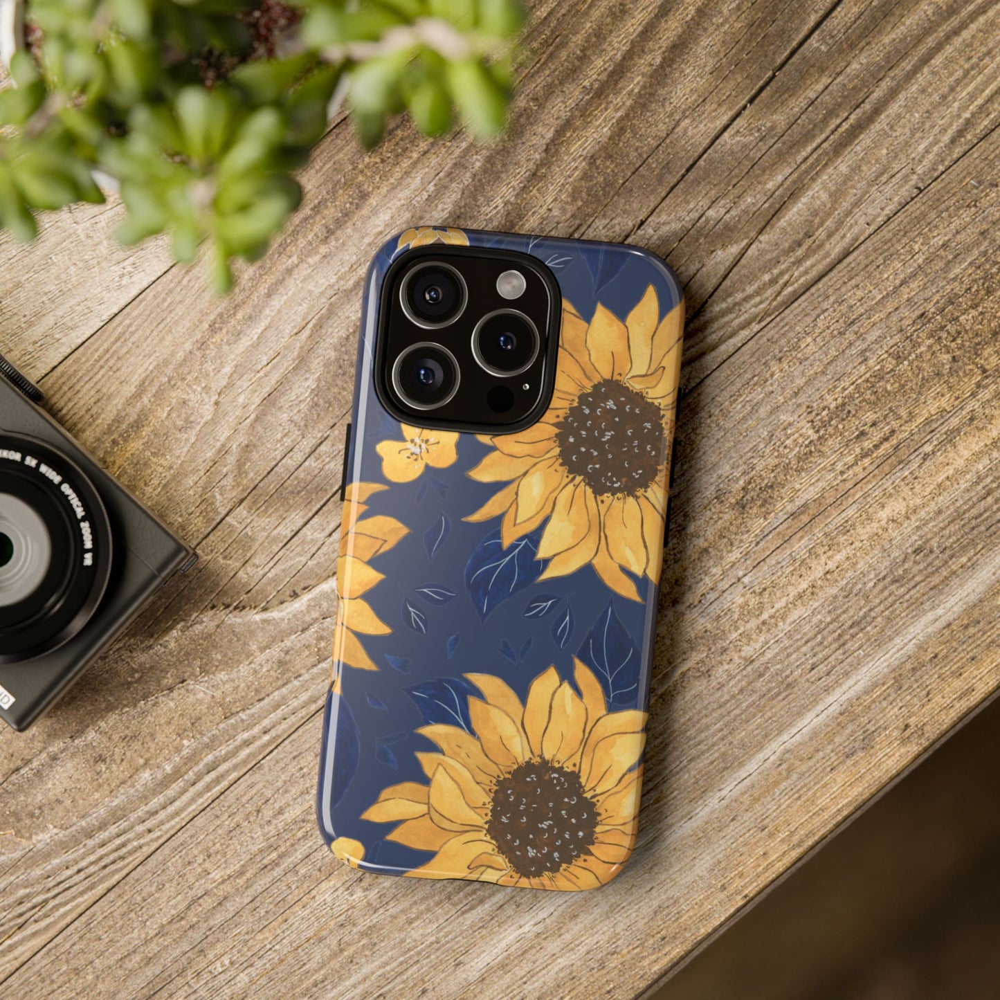 Vibrant Sunflower Phone Case, Floral Tough Cases, Gift for Flower Lovers, Spring Accessory, Birthday Present