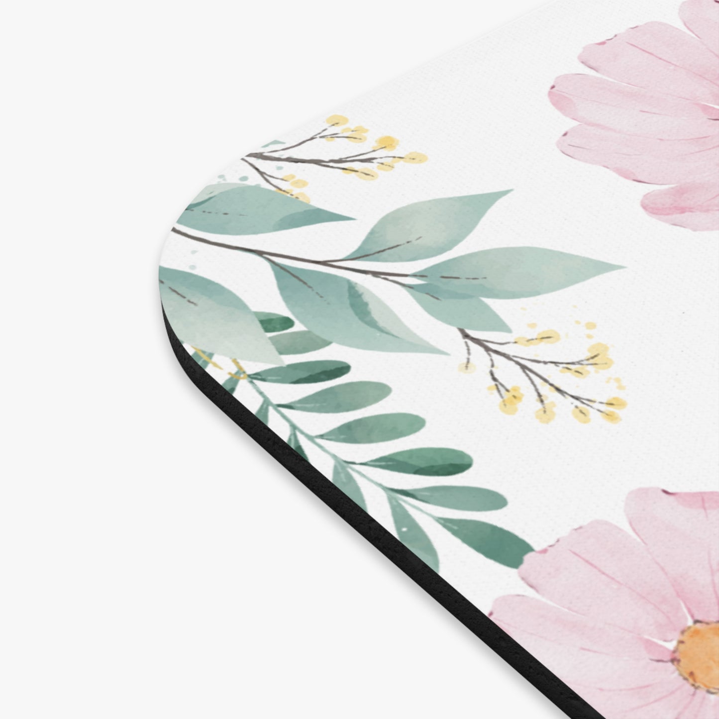 Floral Mouse Pad - Vibrant Pink Flower Design for Home Office