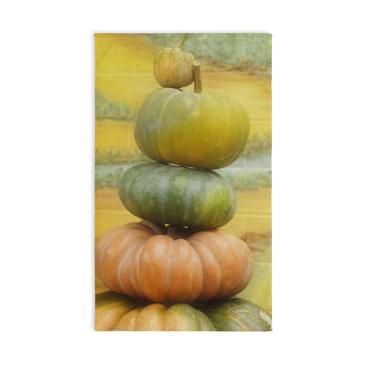 Autumn Pumpkin Hand Towel, Fall Kitchen Decor, Seasonal Gift, Thanksgiving Kitchen Towel, Farmhouse Decor, Eco-Friendly Bath Towel
